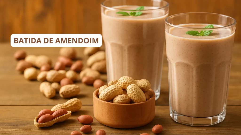 "Batida de amendoim cremosa para Festa Junina Adulta"