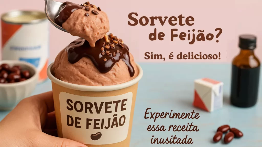 A mais surpreendente de todas as receitas incríveis com sobras de feijão: Sorvete de feijão! Sim, é perfeito!