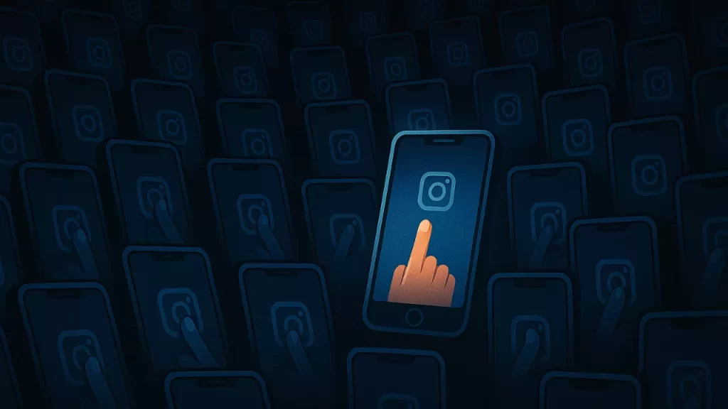 O efeito manada no Instagram faz milhões de pessoas copiarem trends automaticamente, mas você pode quebrar esse padrão e recuperar sua autenticidade digital.