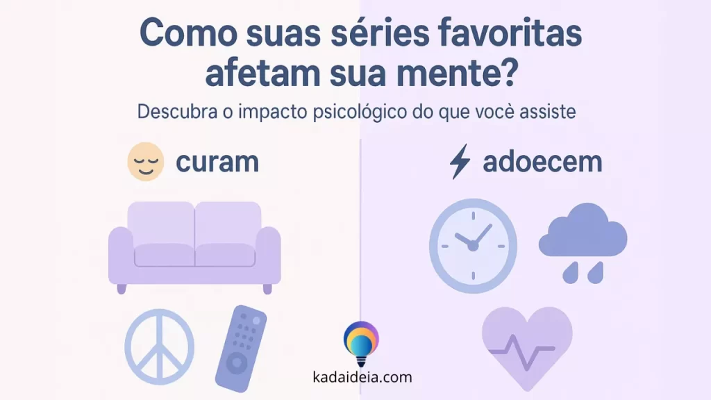 Séries para ansiedade: Descubra o impacto psicológico do que você assiste.